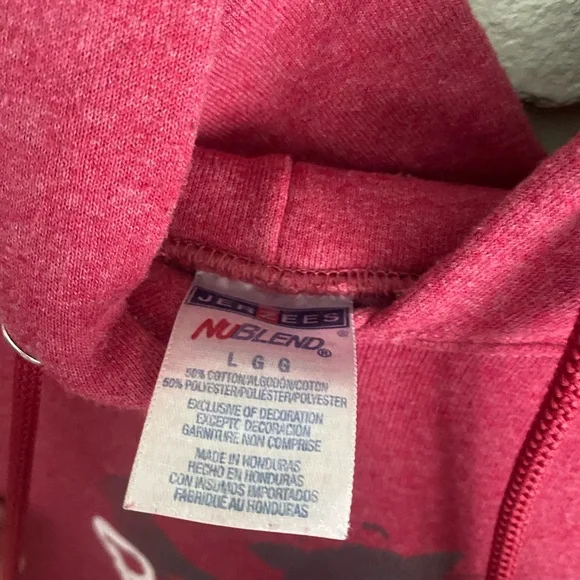 Jerzees Red Hoodie - Picture 3 of 4